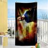 Torres Flames Beach Towel High Absorbency & Quick-Dry Comfortable Lightweight Perfect for Traveling Yoga Camping and Swimming