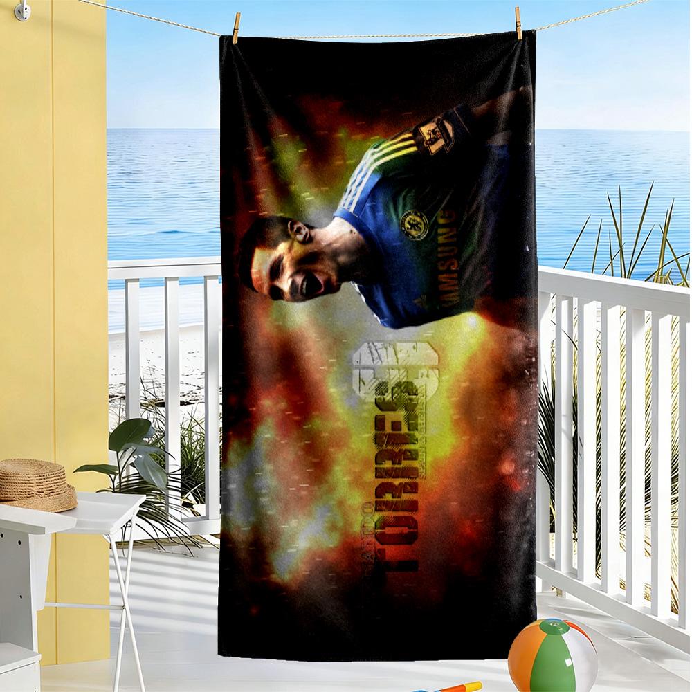 Torres Flames Beach Towel High Absorbency & Quick-Dry Comfortable Lightweight Perfect for Traveling Yoga Camping and Swimming