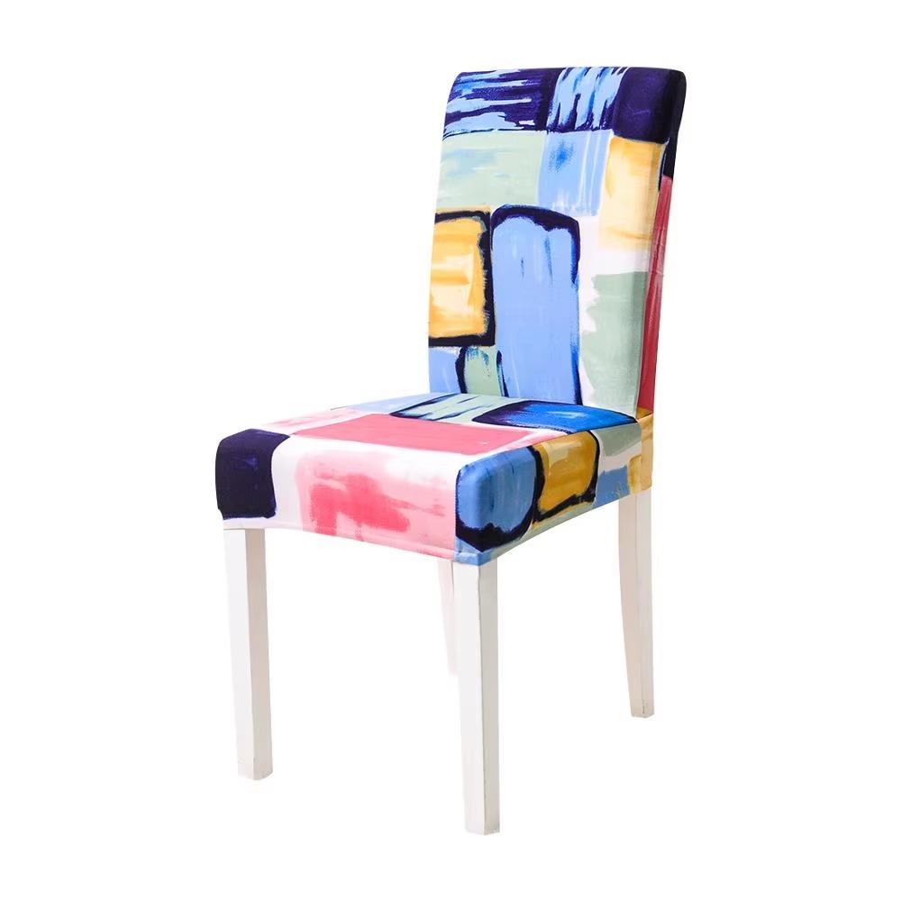 

4 шт. Чехол на стул из спандекса Эластичный чехол на сиденье для банкета Свадьбы Ресторана Гостиницы Защита от грязи Съемный housse de chaise