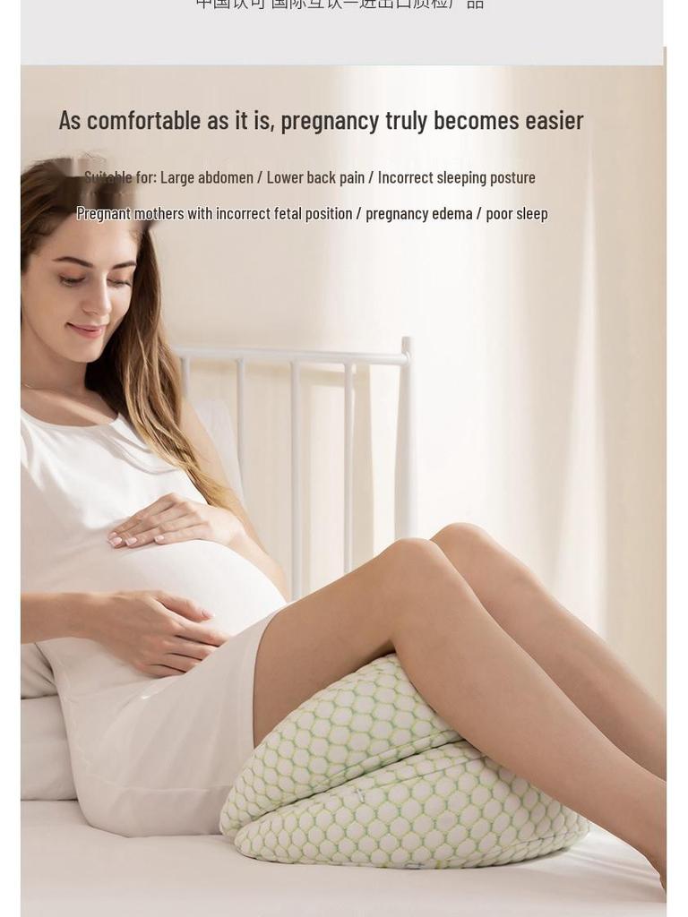 U-Shaped Pregnancy Pillow - Lumbar, Belly, and Back Support for Side Sleepers