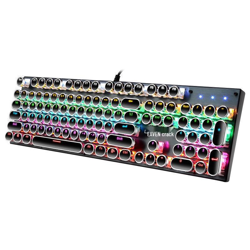 

K660 Панк Тріснута RGB Дротова Механічна Ігрова Клавіатура