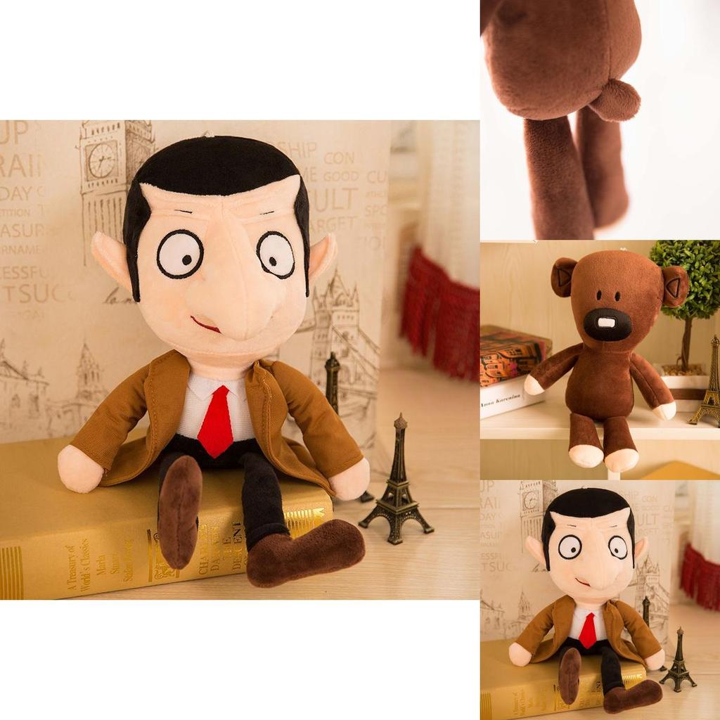 11.8/15.7/19.7/31.5in Mr. Bean Plush Toy Teddy Bear Doll Stuffed Xmas Gift
