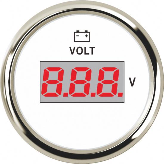 Custom 52MM Gauge Voltmeter 8-32V Marine Volt Meter Auto Voltmeter Universal Voltage Boat Automobile With Red Backlight 12V 24V