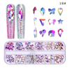 New 12 Grid Nail Drill Irregular Flat Bottomed Rhinestone AB Nail Accessory Nail Decoration