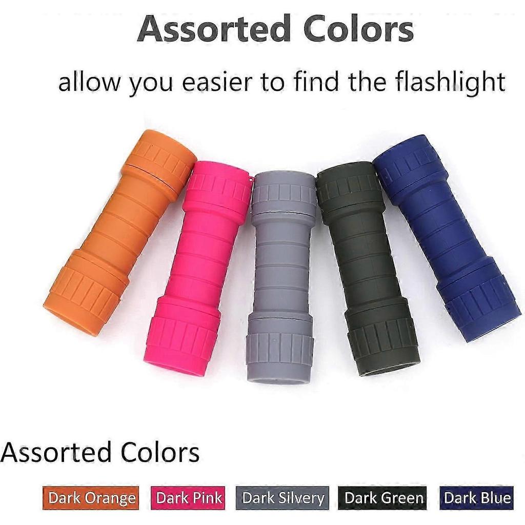 10-Pack Professional Outdoor Mini Flashlights Set, Super Bright 100 Lumen LED