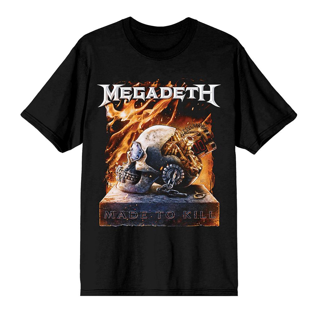 2026 Megadeth Band Made To Kill Vintage Graphic New Unisex T Shirt Unisex Cotton Short Sleeve Y2k Oversized Streetwear Popular Tops XL