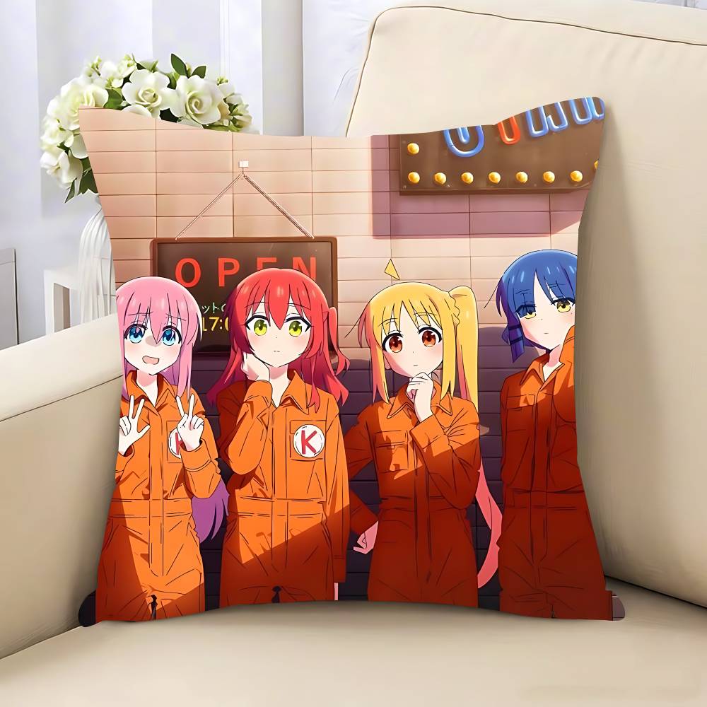 Anime Singer B-Bocchi The Rock! Pillow Case Removable Washable Cushion Cover – All-Season Soft Linen