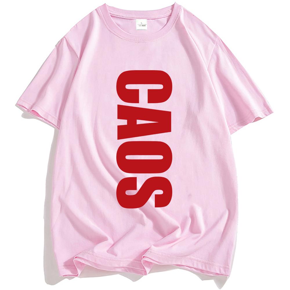 MIGUEL CAOS Album Print T-shirt Unisex Streetwear Hip Hop Short Sleeve Cotton Tshirts Letter Graphic Printing T Shirt