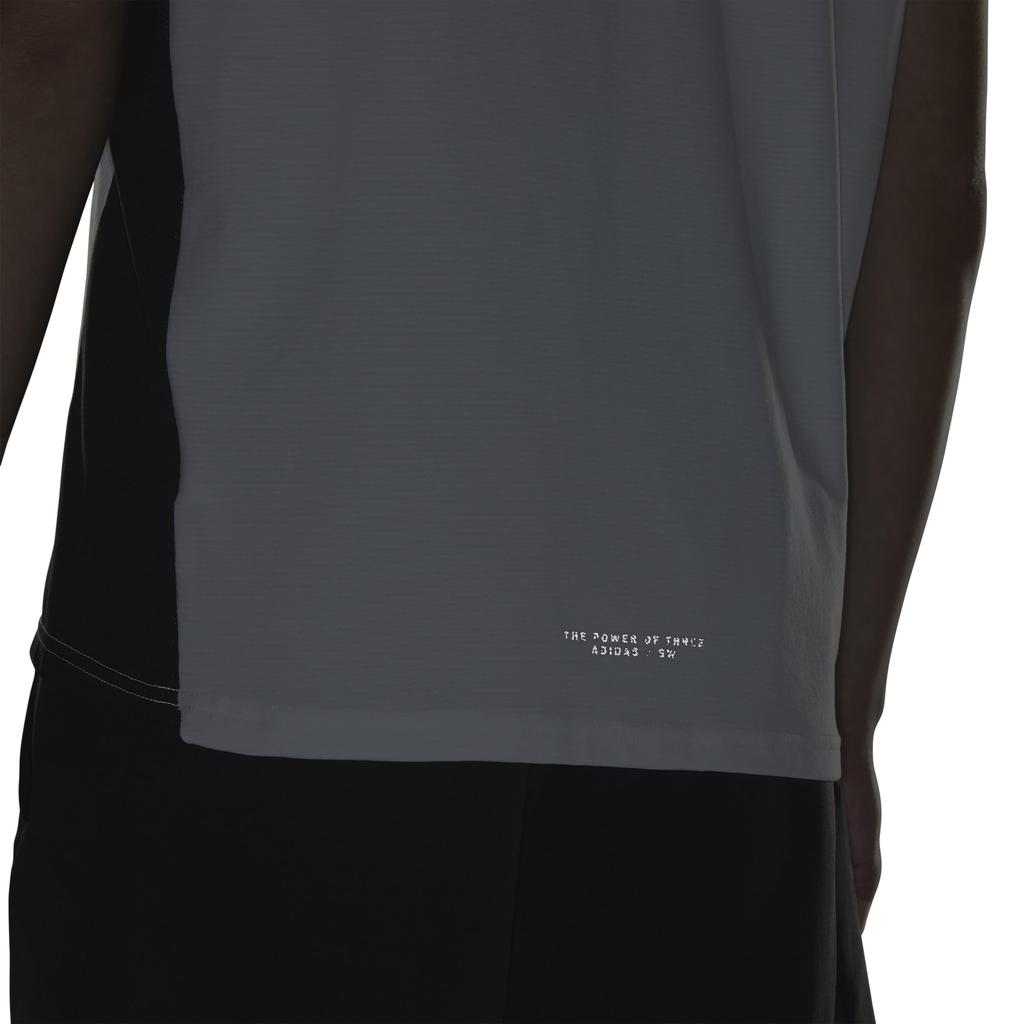 Adidas Adptn Sleeveless Regular Horizontal Textured Double White Size T-Shirt, Fit, Stripes, Knit, Men's, (JM2086), J/3XL
