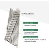 Vacuum Chopsticks 10 Pairs For Asian Party Korean Restaurants Reble Dishwasher Safe Lightweight Stainless Steel Chopsticks Non-Slip