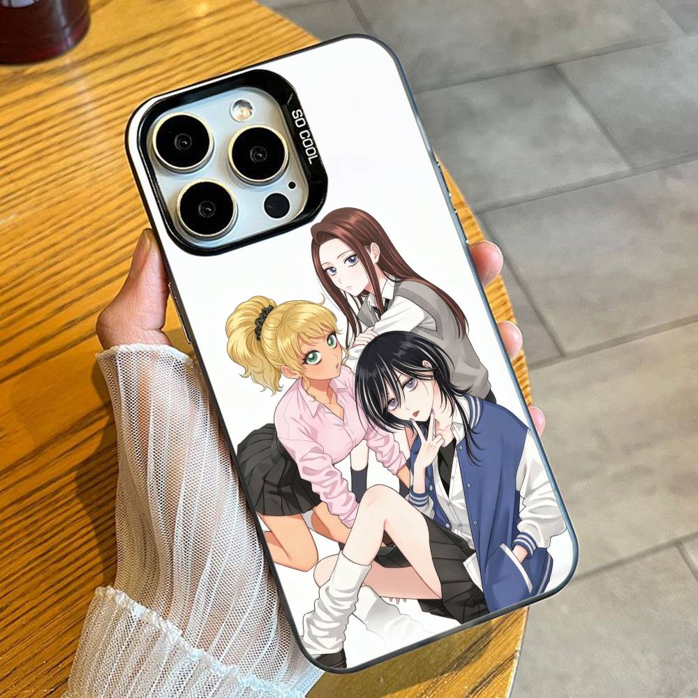 Anime O-Otaku Ni Y-Yasashii Gal Wa Inai Phone Case For iPhone 16 17 15 14 12 13 Pro Max Black Candy Matte Shockproof Cover