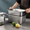Food-Grade 304 Stainless Steel Deep Rectangular Food Pan with Lid