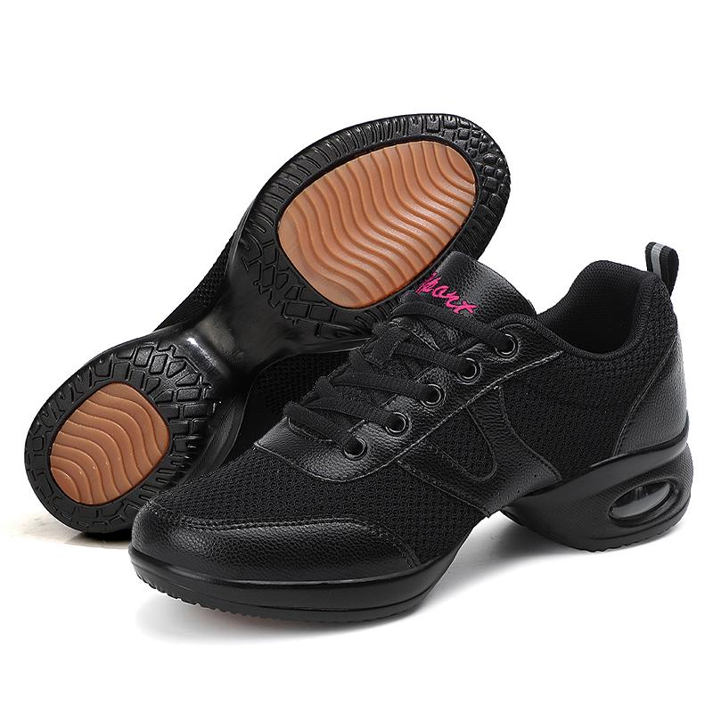 Black dance shoes, wearing Yang Liping square dance shoes, breathable summer dance shoes, soft-soled fitness dance shoes