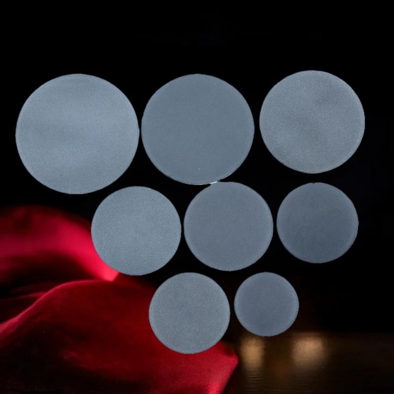 5PCS Matte Glass Diffuser, Frosted Round Flat Lampshade for Soft, Even Light in LED Downlights & Flashlights