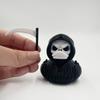 Grim Reaper Gothic Ente - Bausatz, Einzigartige Gothic-Geschenke und Sammlerstücke, Neuartige Dekorationen, Dunkle satanische böse Entenfigur für Schreibtisch-Wohndekor