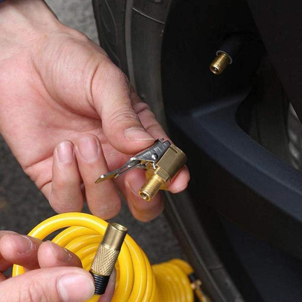 4Pcs Air Chuck for Tire Auto Pump Thread Nozzle Adapter 8mm Tire Valve Auto Pump Quick Conversion