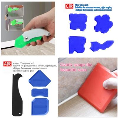Multipurpose 9-in-1 Spatula Caulking Tool Silicone Caulking Tool Joint Sealant Spreader Spatula Scraper for Tile Window Grout
