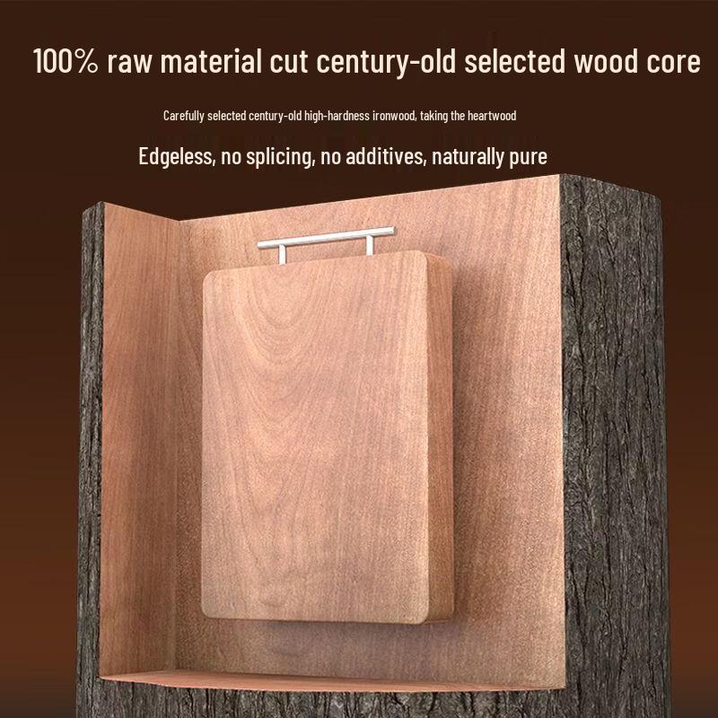 Zhizhou Antibacterial Ebony Solid Wood Cutting Board