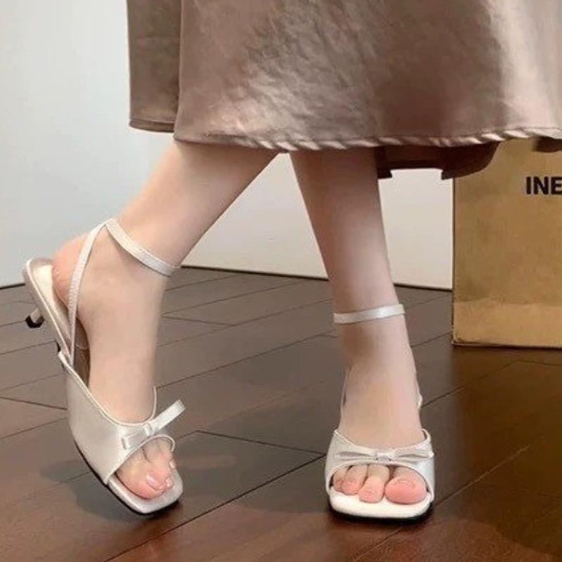 2025 New Designer Comfortable Stiletto High Heel Shoes Sexy Fashion Women Outdoor Open Toe Ankle Buckle Sandals Shoes for Women