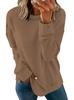 European & American Women's Round Neck Solid Color Long Sleeve Autumn Hoodie Pullover (2024)