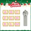 Vintage Y2K Pink 26 English Letters Gold Color Italian Charm Links Fit 9MM Bracelet Stainless Steel Making DIY Christmas Gifts