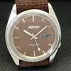 Seiko AUTOMATIC JAPAN 7S26A MENS VINTAGE BROWN COLOR DIAL WATCH A701390-5 R206a-a701390