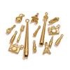 Yori 5 Stück Edelstahl 18K Gold Plated Anhänger DIY Schmuckzubehör Verwendet für DIY Herstellung von Armband Halskette