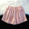 Yellow High-Waisted Loose Fit Sports Shorts - Casual A-Line Running Shorts with Elastic Waist