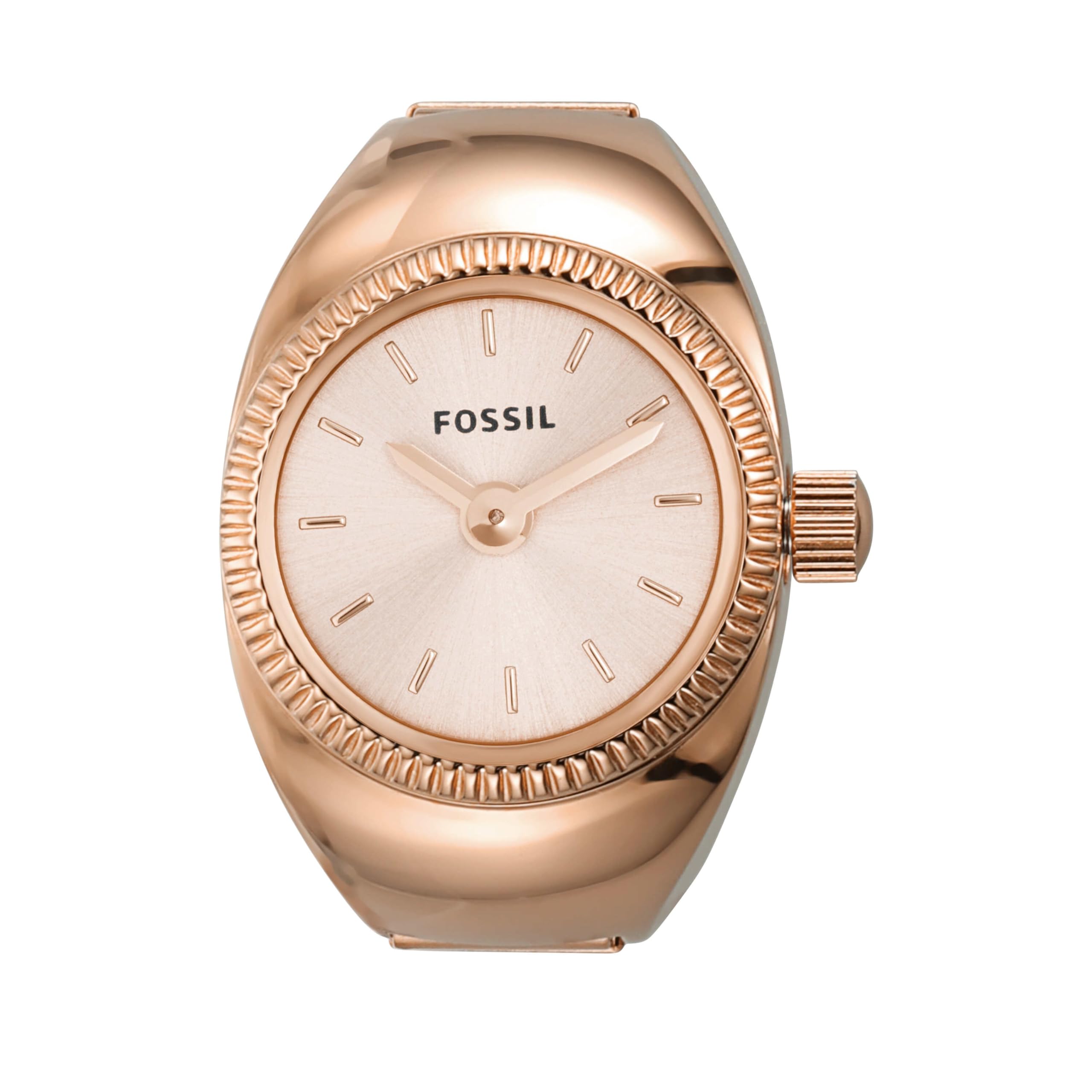 Fossil Ladies Wristwatch Ring ES5247 Pink Gold