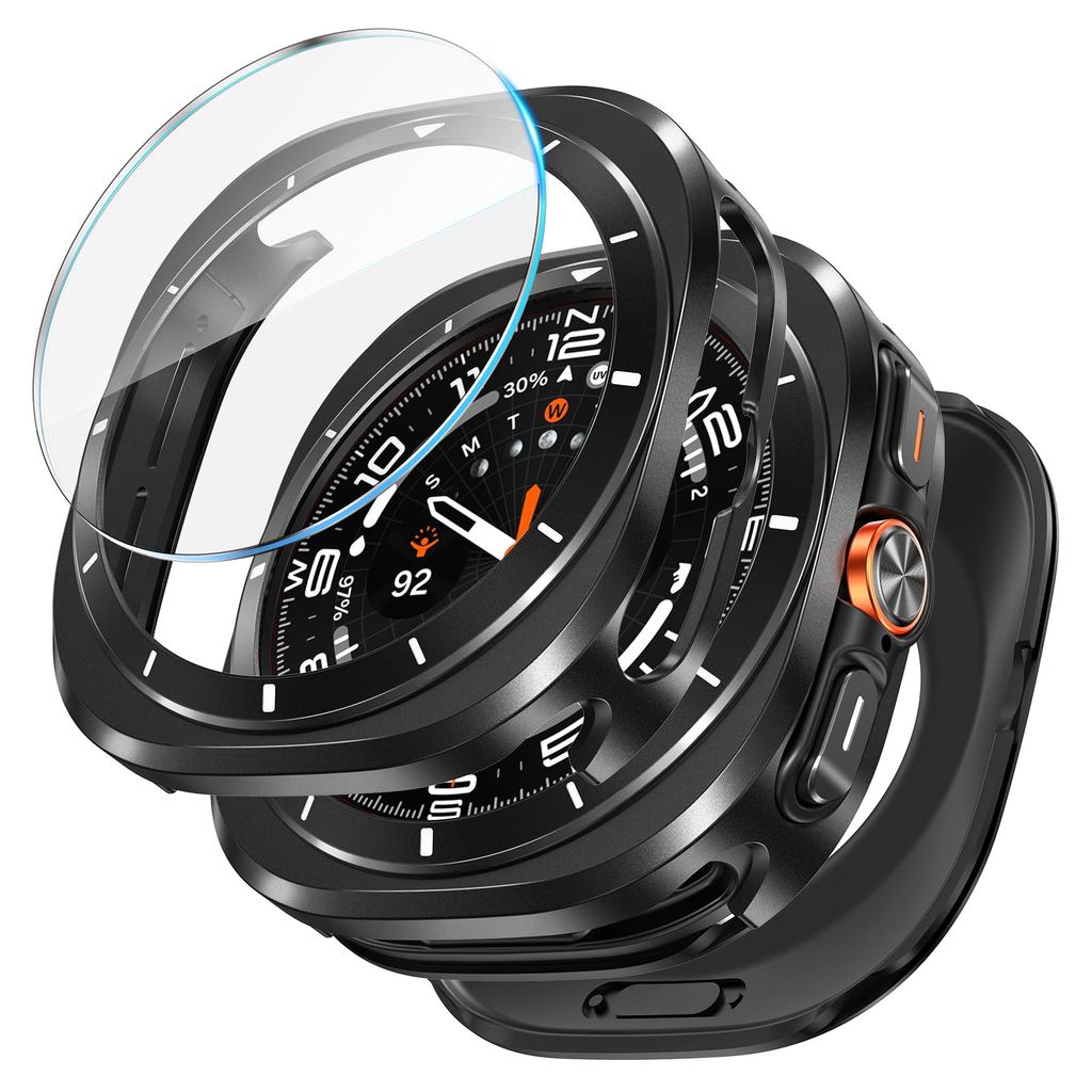 Metal Case+Tempered Glass Film for Samsung Galaxy Watch Ultra 2026 47mm Hard Protective Cover for Galaxy Watch Ultra Accessories