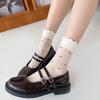 5 Pairs Embroidery Lolita Socks Anti-slip Women's Socks Fashion Lace Stockings  For Women's Girls