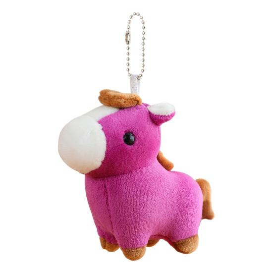 Horse Plush Pendant Soft Stuffed Animal Bag Charm Cartoon Horse Figurine