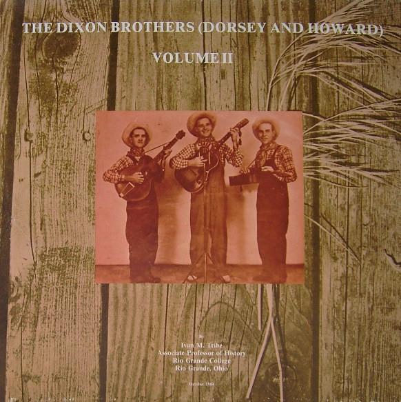 LP Record DIXON BROTHERS - Volume II OHCS164 Old Homestead R 1984 US Folk Used