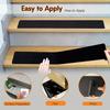 6pcs Pre-Cut Rubber Non-Slip Stair Treads - Easy Install Safety Grip Strips for Steps Skateboards Decks & Ramps-Trap Matten