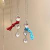 1pc Vintage Boho Snowman Scarf Pendant Necklace for Women,Alloy Chain, Christmas Gift, All-Season Daily Wear Jewelry