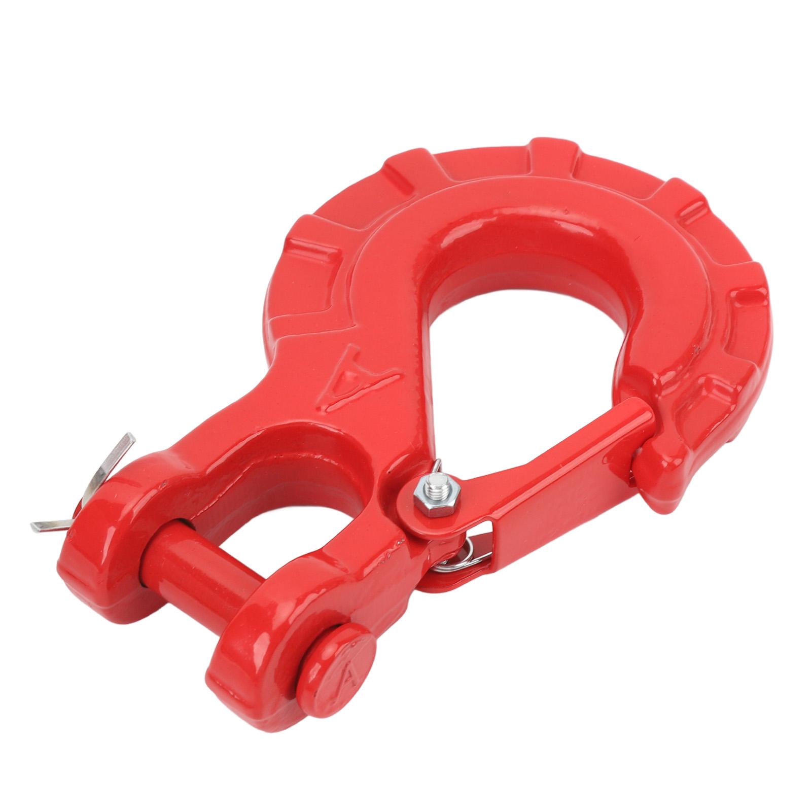 

Прицепной цепной крюк 3 8 дюймов Легированная сталь 15 т Универсальное надежное соединение Крюк для предохранительной цепи для транспортировки грузовиком Буксирная лебедка Red красный