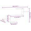 Wall Shelf Sonoma Oak 104 x 15 x 49 cm Particleboard
