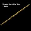 Gold Color HSS Hex Screwdriver Head for RC Planes and Helicopters