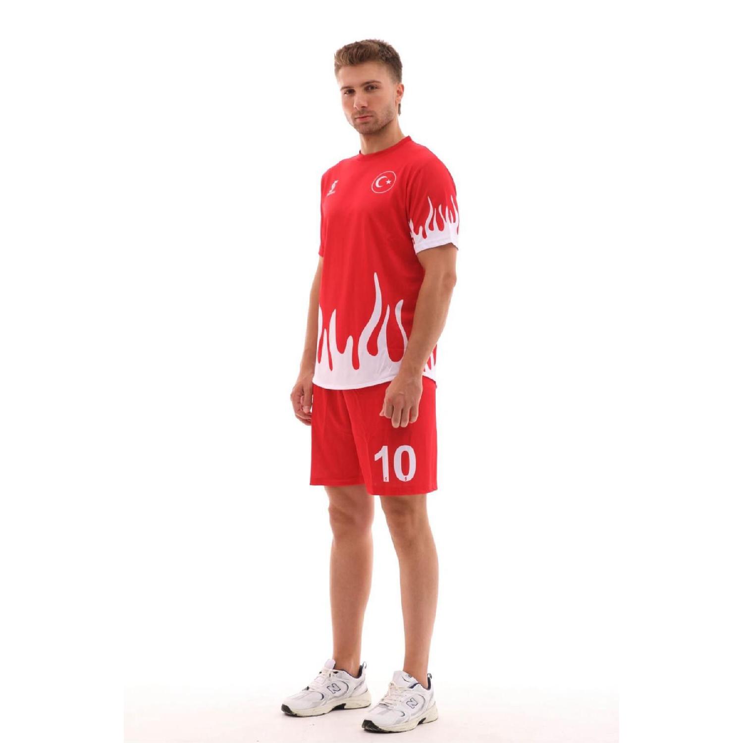 

R0121 Alevli Trkiye Jersey Set (one Word Name Is Written) S красный