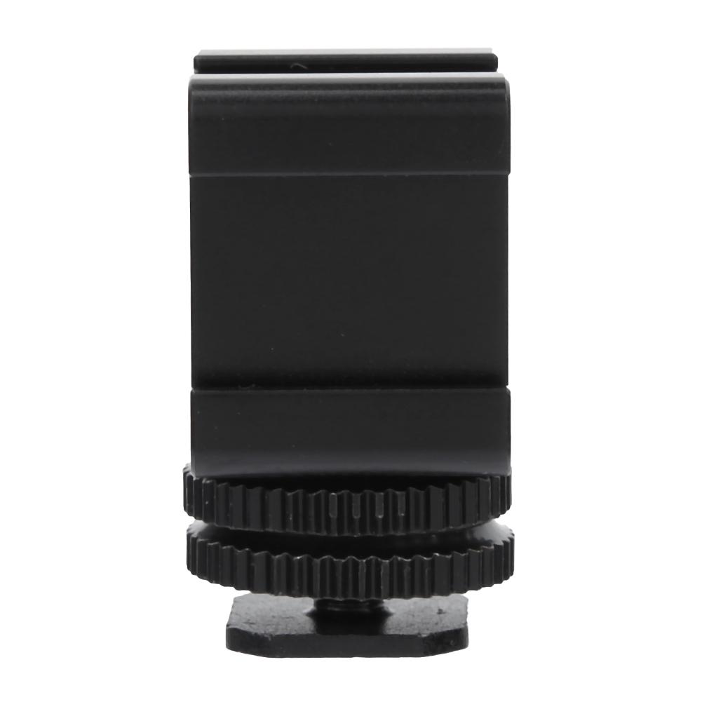 Metal Camera Tri Hot Shoe Mount Adapter for Microphone LED Video Light Monitor