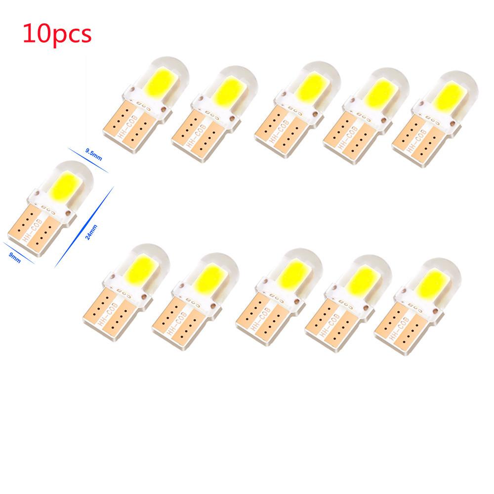 

10 шт. Автомобильные габаритные огни T10 COB 4 6 12 smd светодиодные автомобильные внутренние лампы Canbus белые 5730 светодиодные 12 В автомобильные боковые клиновые лампы 6000K