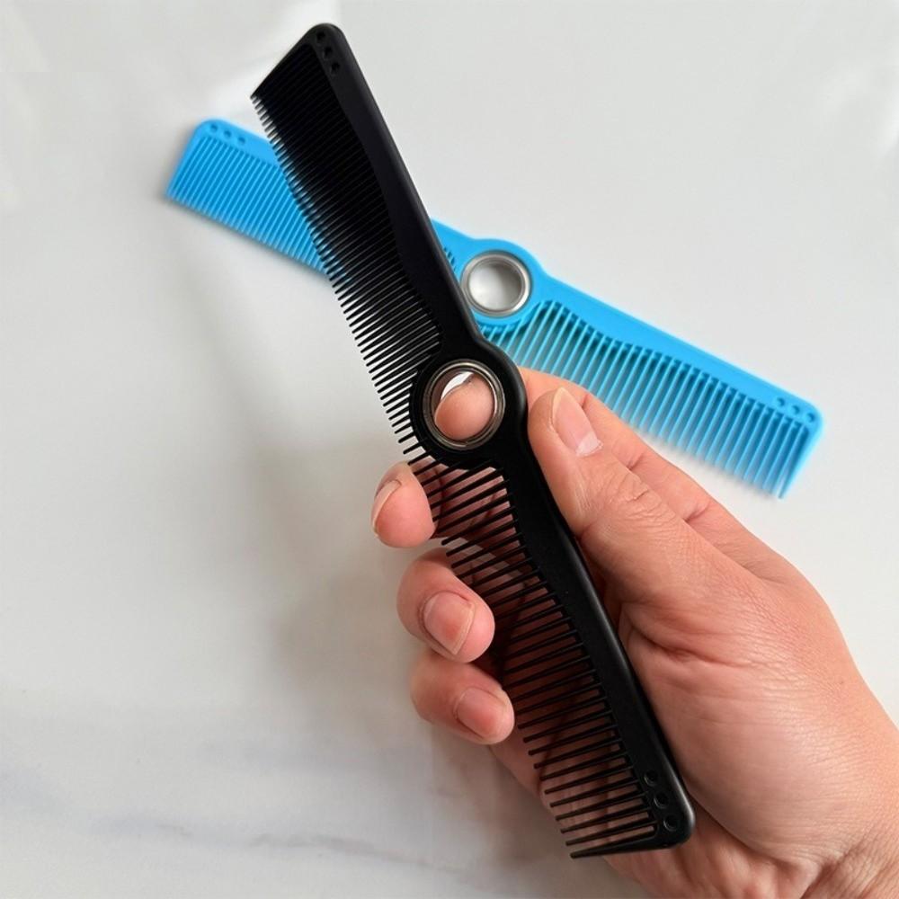 Antistatischer rotierender Schneidekamm mit Lager 360° drehbar beidseitiger Kamm breite Zähne Professionelles Friseurzubehör
