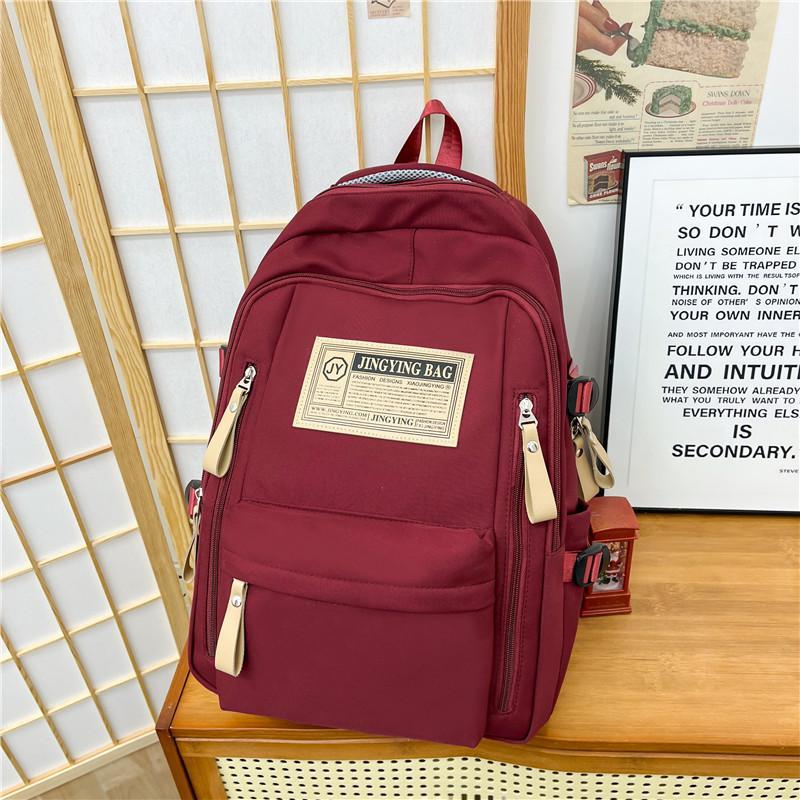 Unisex Large-Capacity Backpack for Students: Simple and Versatile for School, College, and Travel