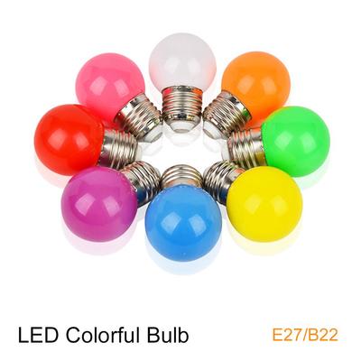 Durable Home Decor Flashlight E27 B22 Colorful Light G45 Lamp LED Bulb