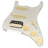 Musiclily Pro SE Prewired Pickguard Alnico 5 Pickup and 5WAY Super Switch Set for ST Strat Electric Guitar 4 Ply Aged White Pearl ST-HSS-60SE