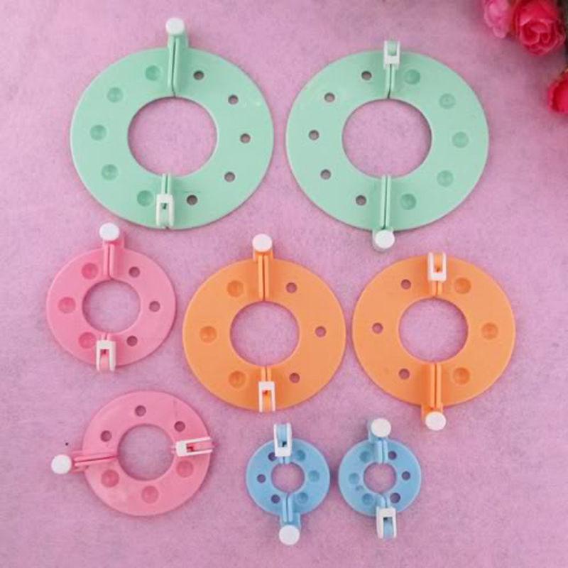 Buy 8Pcs 4 Sizes Pom Pom Fluffy Ball Maker Diy Craft Tool Needle Weaver at affordable prices