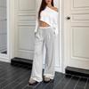 European and American retro trend casual women's loose and wide leg pants with a hanging feel