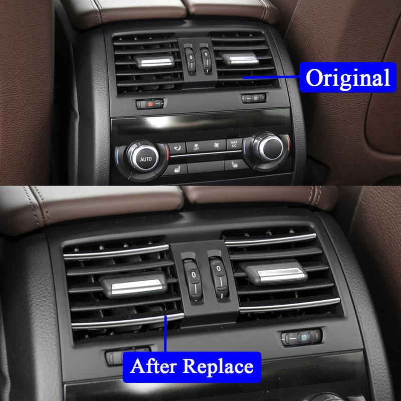 Car Rear Console Air Conditioner Air Vent Grille Complete Part Assembly For BMW 5 Series F10 F11 520 523 525 528 530 64229172167