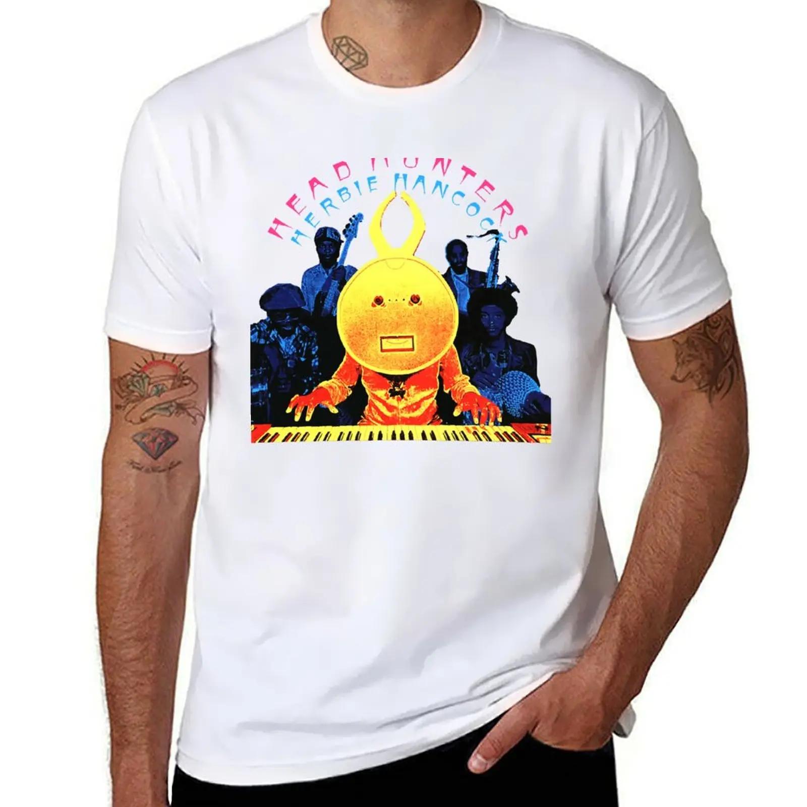Head Hunters Herbie Hancock TShirt Vintage Blouse Cute Clothes Graphics Mens Plain T Shirts Summer Casual Men Clothing Top Tee S
