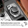 Adesivo de Capas de Botões Multimídia em ABS para BMW Série 3 E90, Série 5 E60, X1 E84, X5 E70, X6 E71, Z4 E89